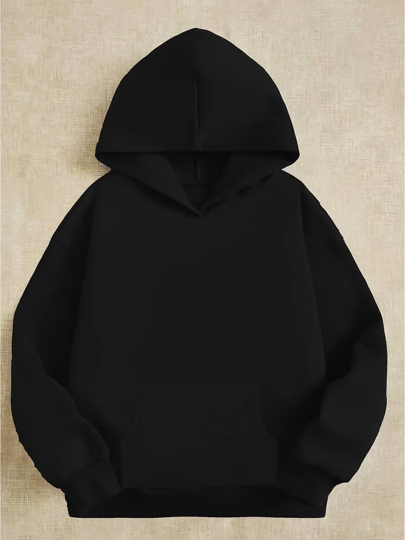 Legend Inside You Baskılı Siyah Kapşonlu Sweatshirt 