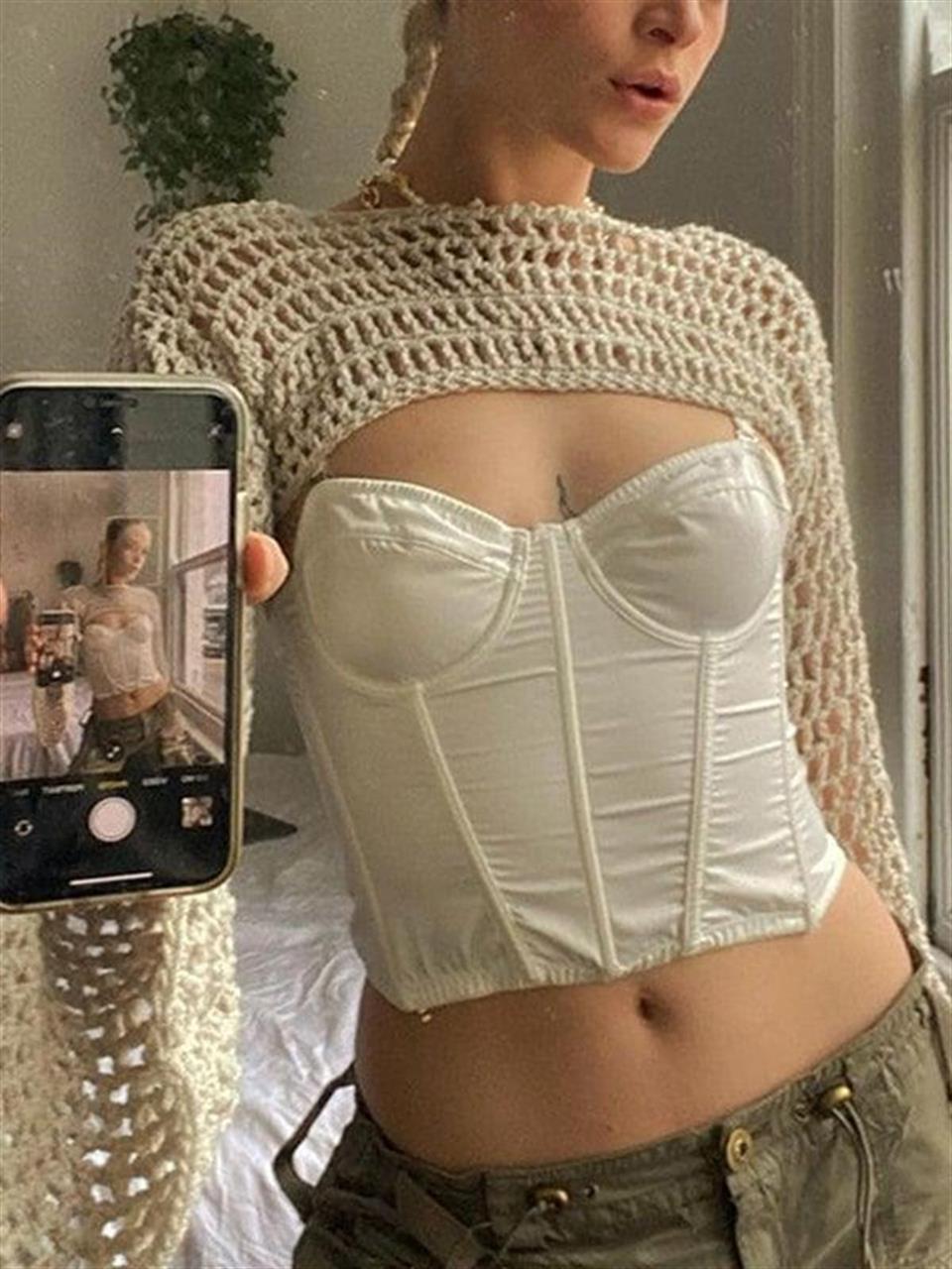 Long Sleeve Bolero Knit Top