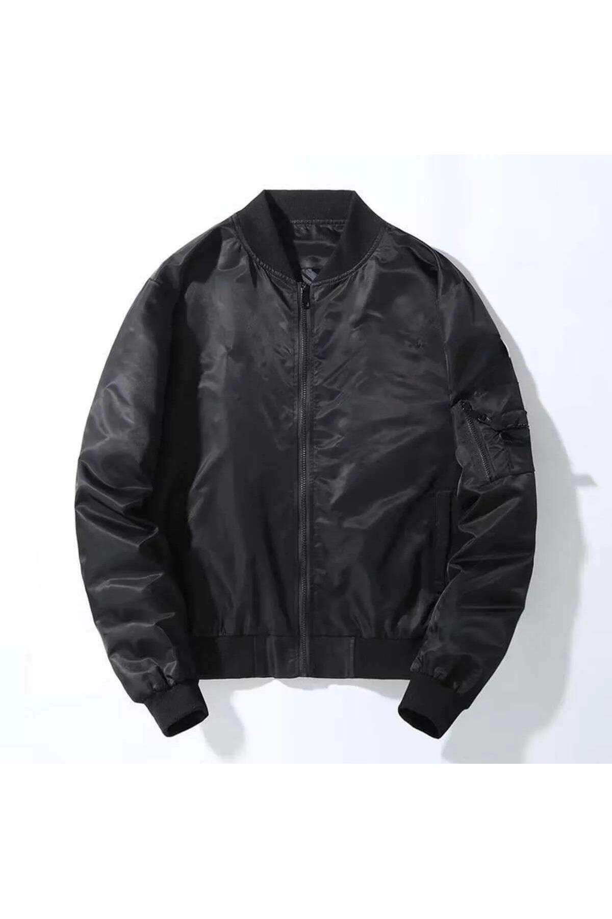 Motorbike Baskılı Unisex Bomber Ceket