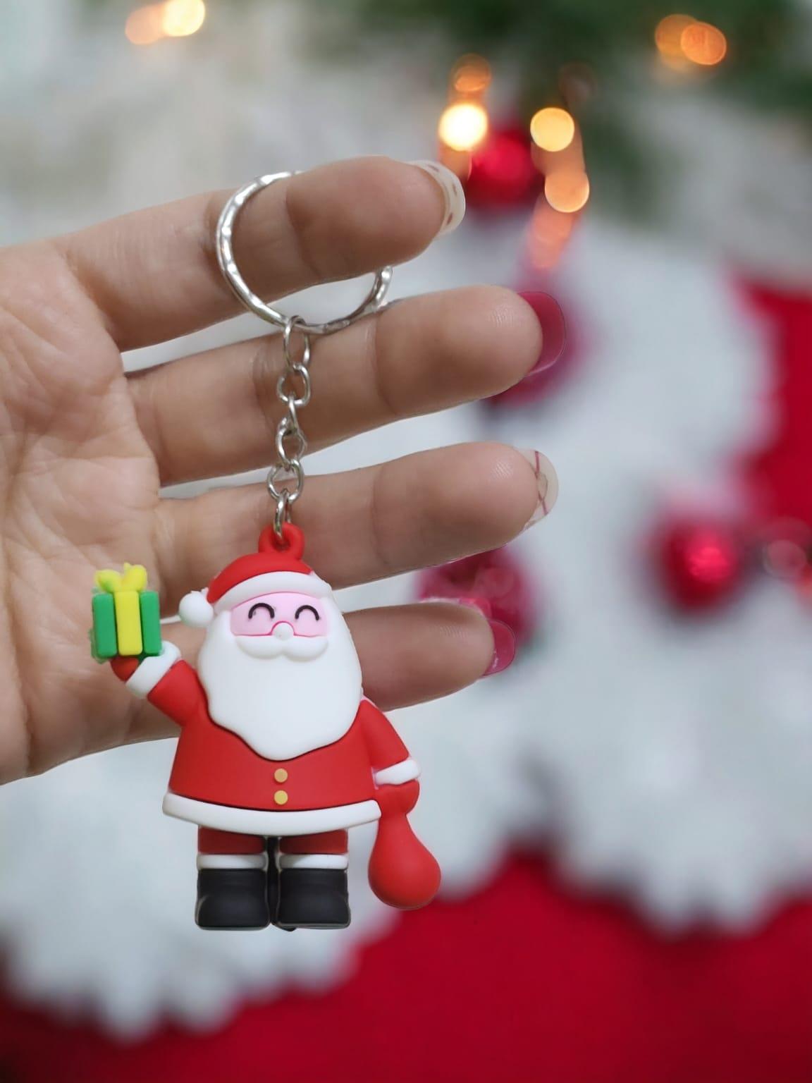 New Year Noel Baba Silikon Anahtarlık