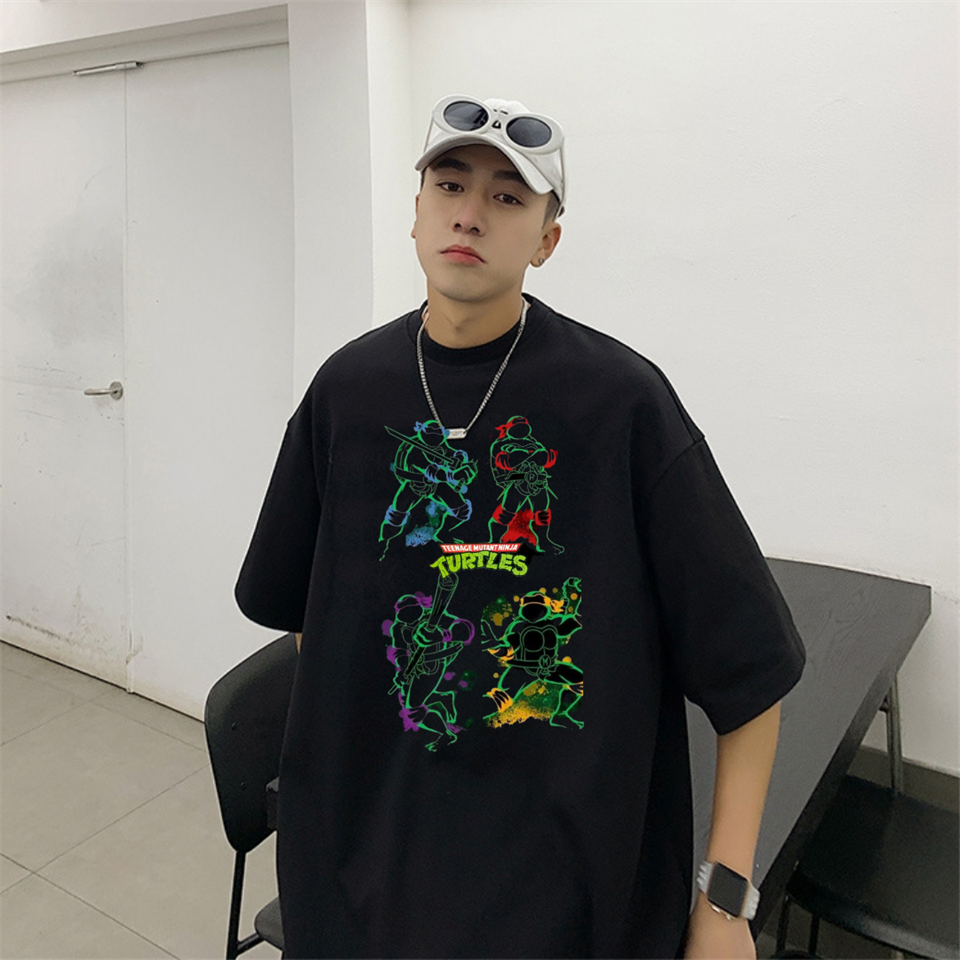 Ninja Kaplumbağa Best Oversize Unisex Siyah T-Shirt