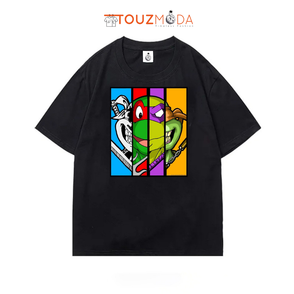 Ninja Kaplumbağa Series Oversize Unisex Siyah T-Shirt
