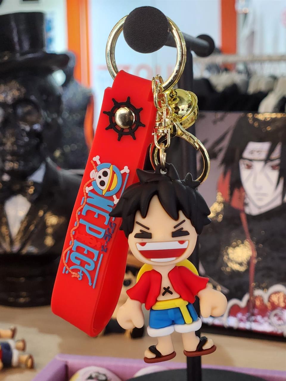 One Piece Figürlü Silikon Anahtarlık