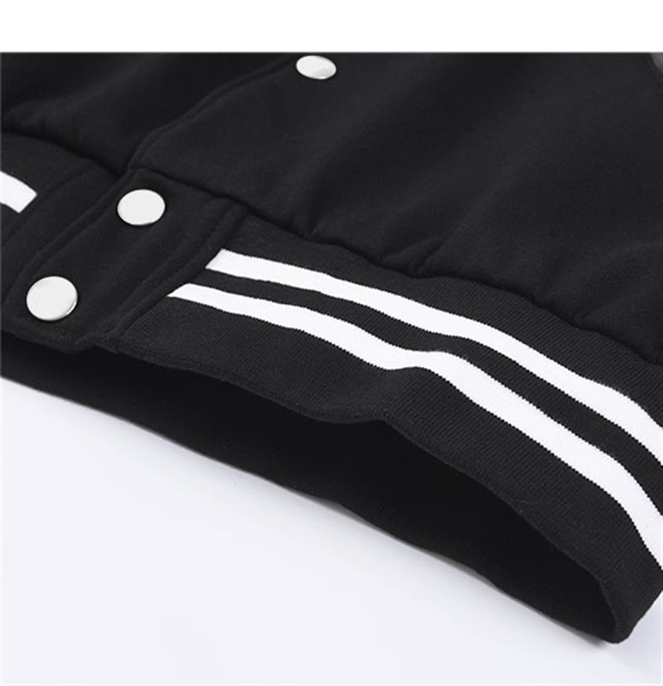 Punisher Baskılı Unisex Oversize Siyah Kolej Ceket