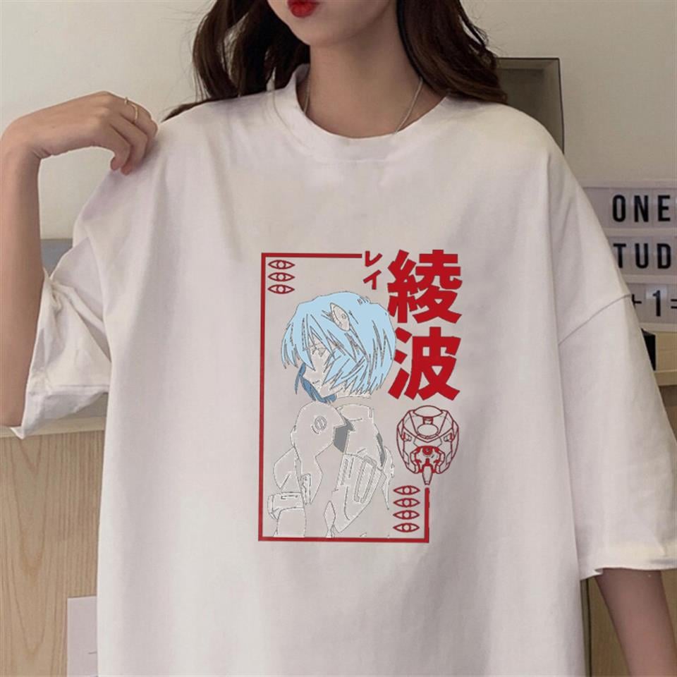 Rei Ayanami Beyaz Unisex Oversize T-shirt