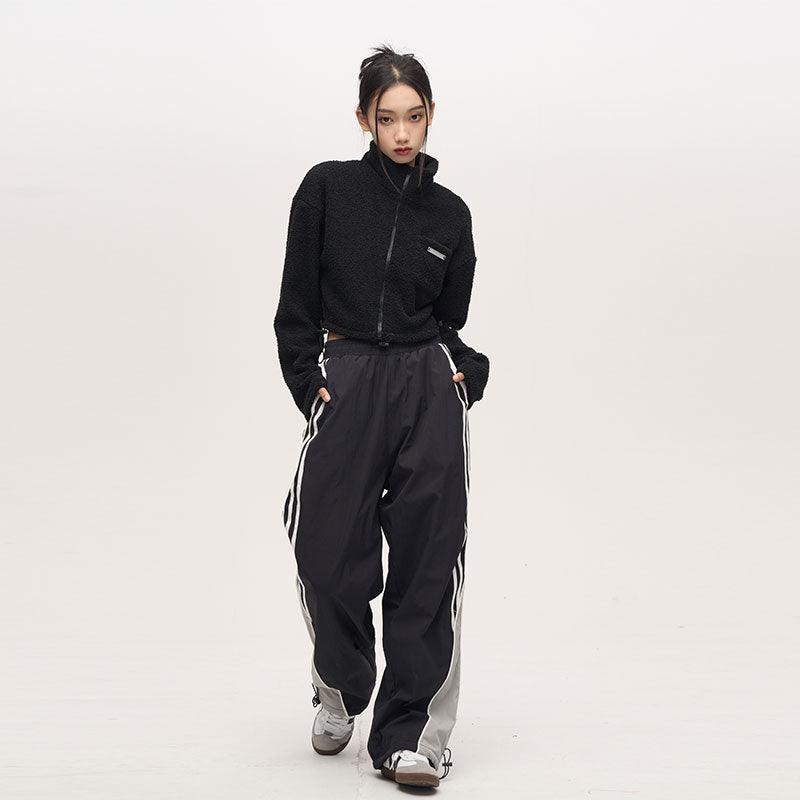 Retro Baggy Siyah Eşofman Altı