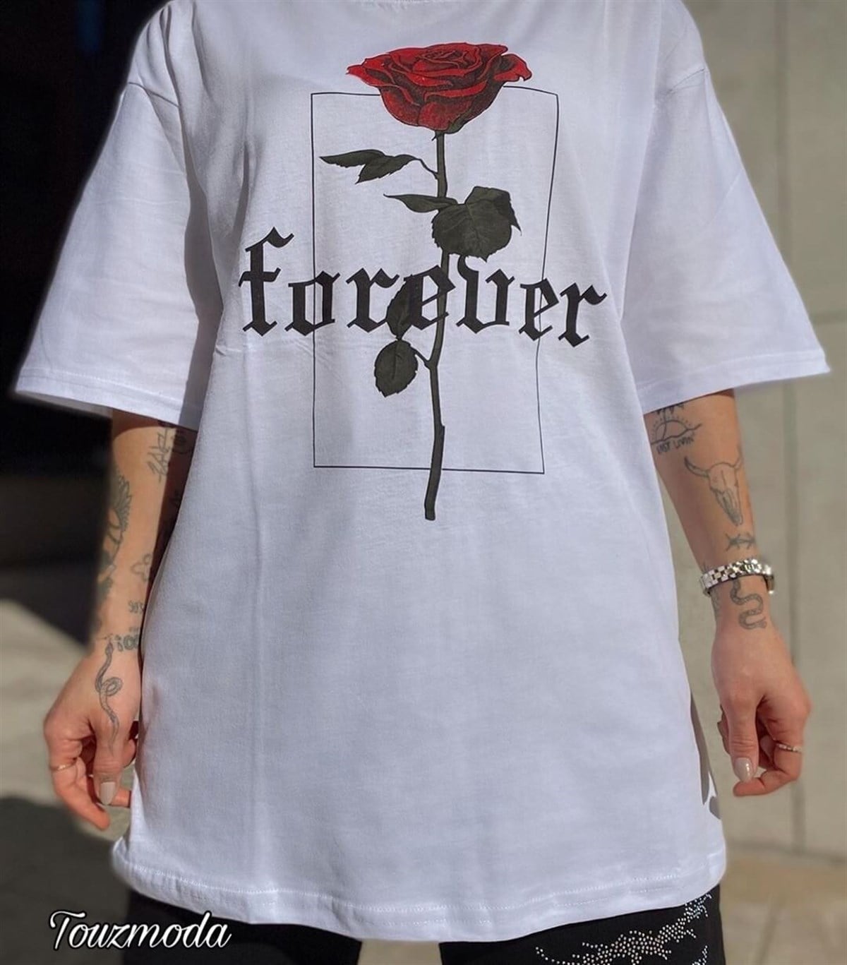 Rose Oversize T-Shirt