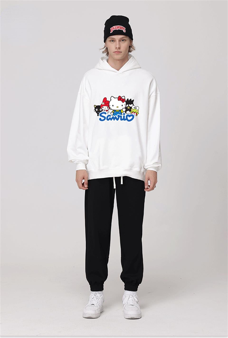 Sanrio Beyaz Kapüşonlu Sweatshirt
