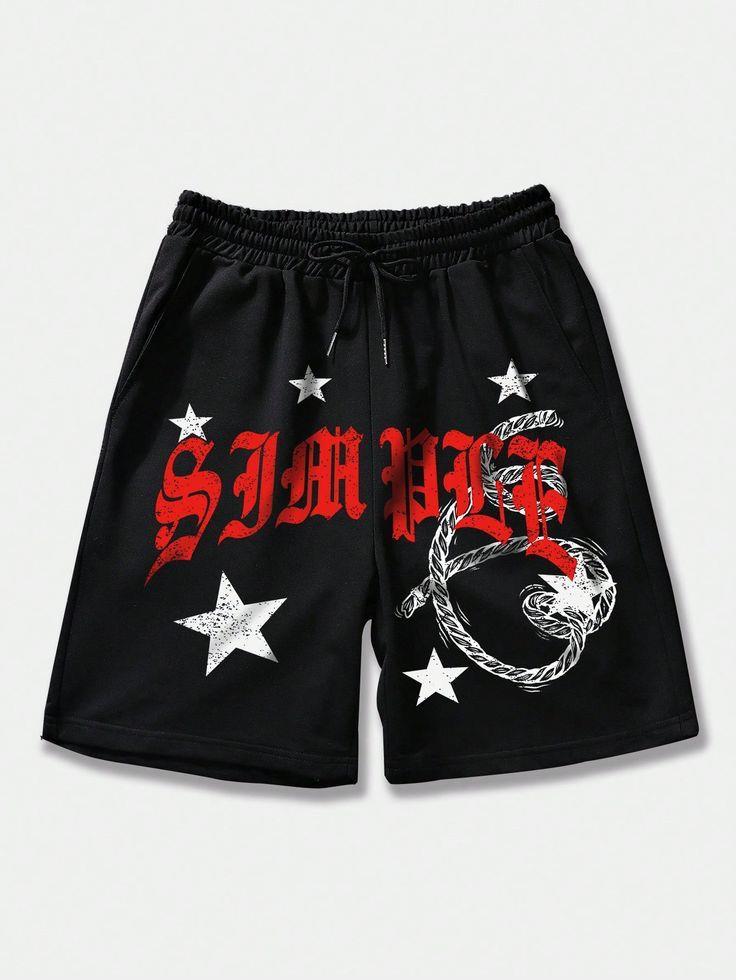 Star Life Baskılı Gri Unisex Penye Şort