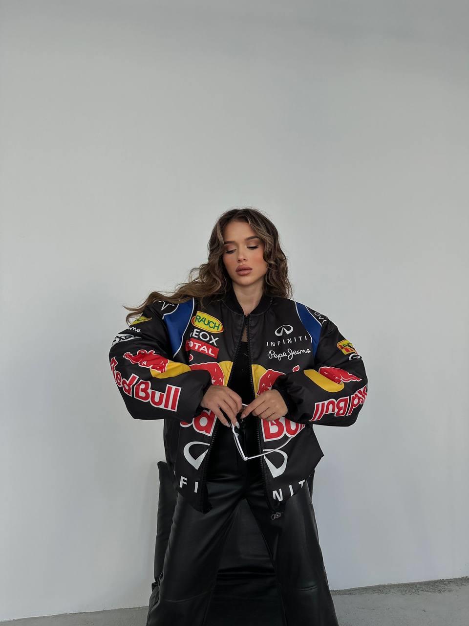 Streetwear Unisex İçi Astarlı Vintage Yarışçı Bomber Ceket