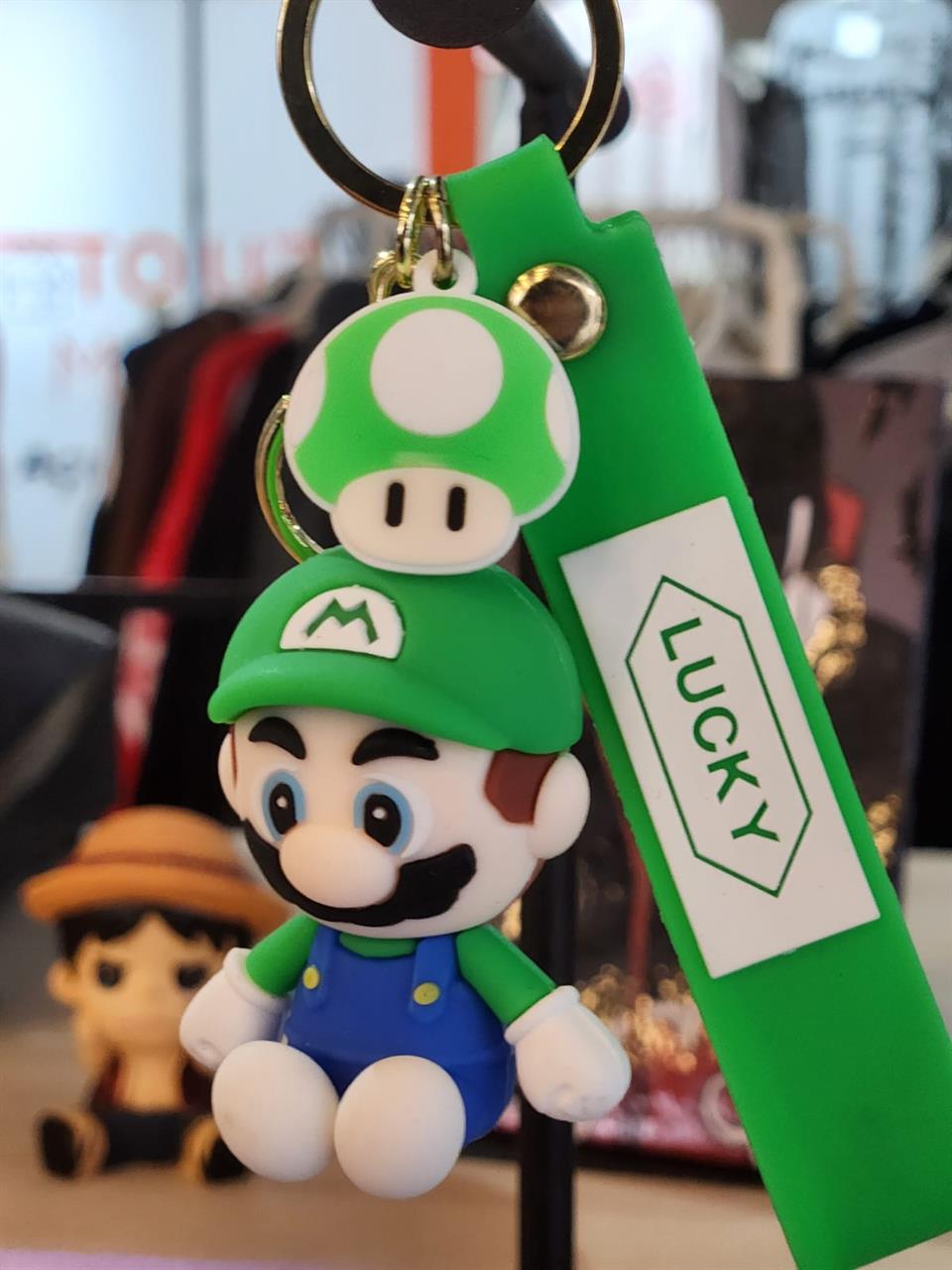 Super Mario Figürlü Silikon Anahtarlık