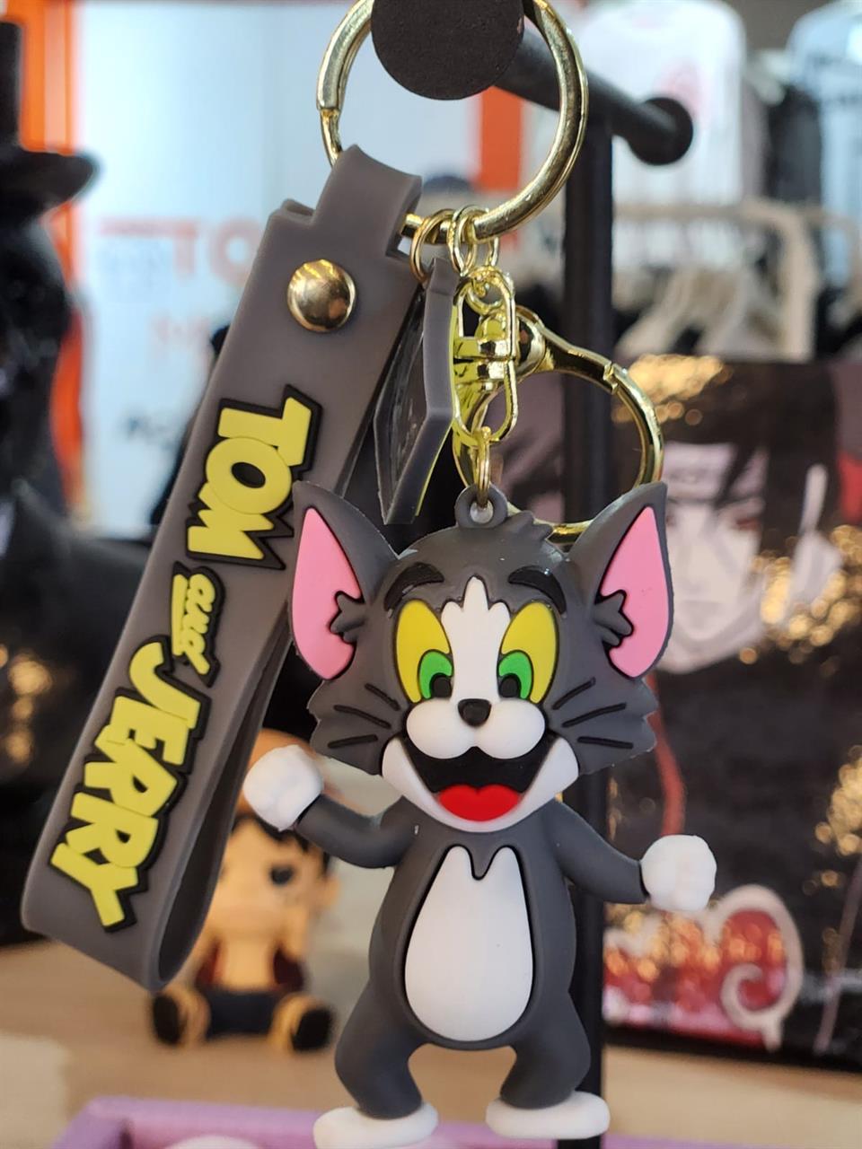 Tom&Jerry Figürlü Silikon Anahtarlık
