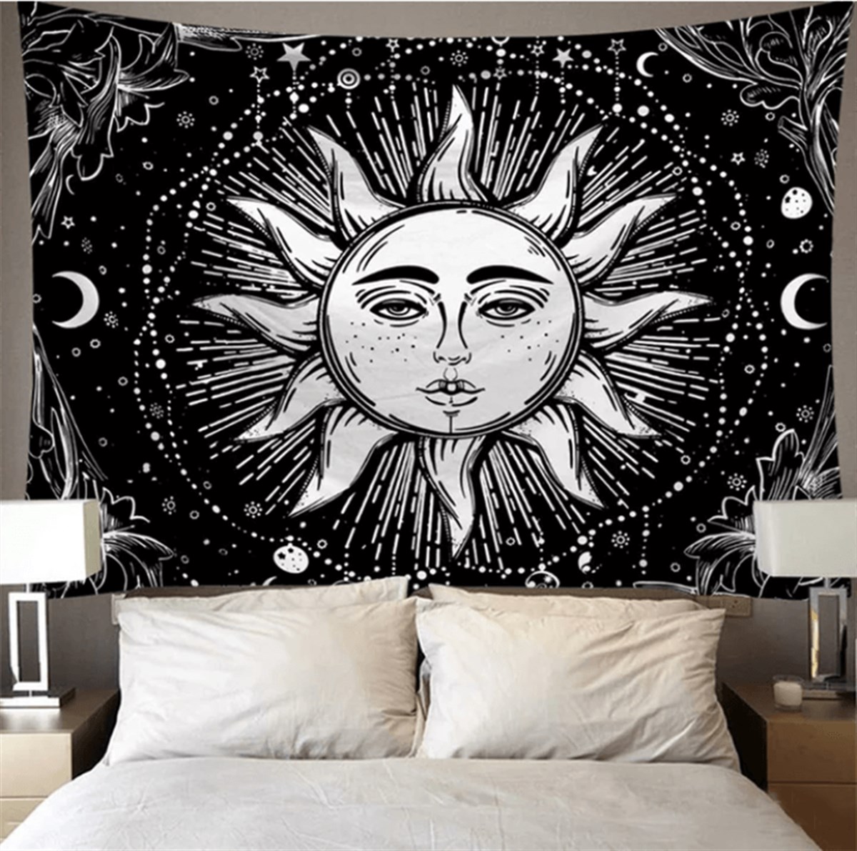 Touz 70 x 100 Cm Sun Face Duvar Halısı