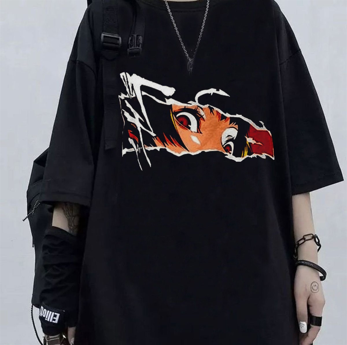 Touz Anime Sasuko Baskılı Unisex T-shirt