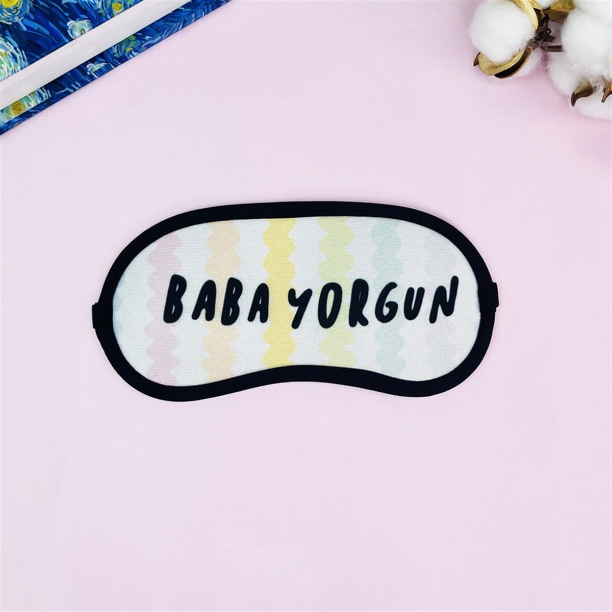 Touz Baba Yorgun Tasarımlı Uyku Bandı