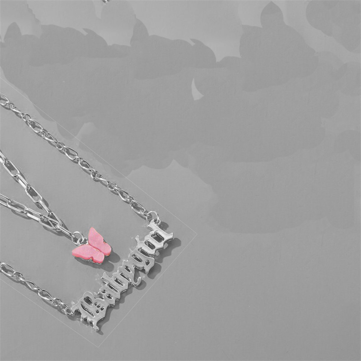 Touz Babygirl & Butterfly İkili Kolye