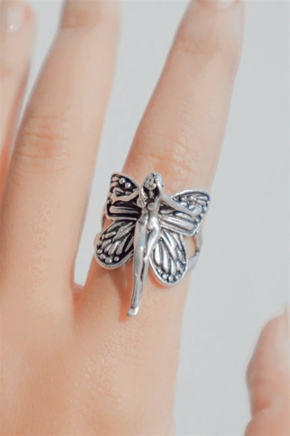 Touz Butterfly Girl Ayarlanabilir Yüzük