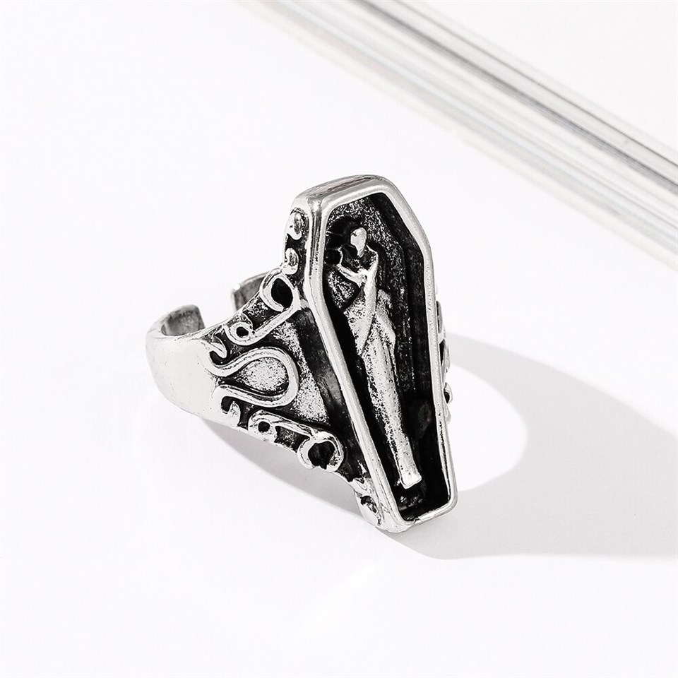 Touz Gothic Coffin Ayarlanabilir Yüzük
