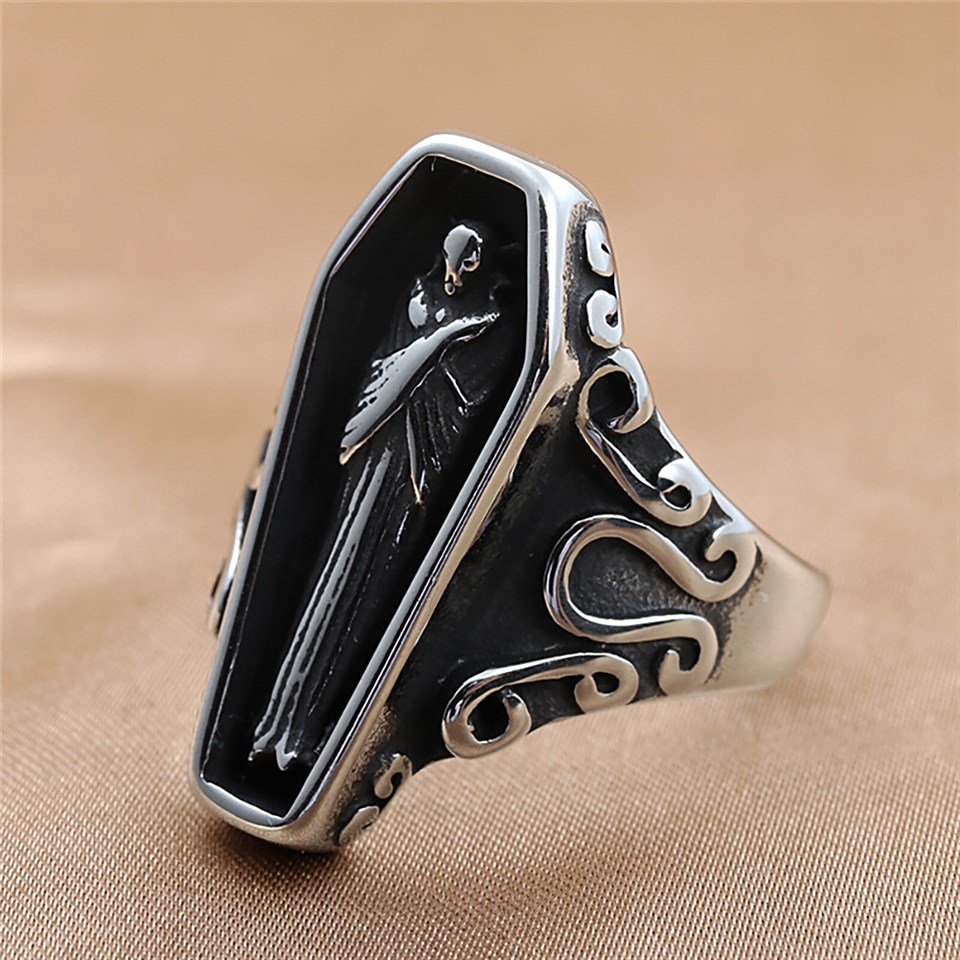 Touz Gothic Coffin Ayarlanabilir Yüzük