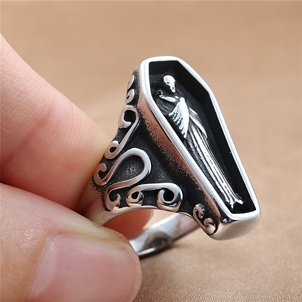 Touz Gothic Coffin Ayarlanabilir Yüzük