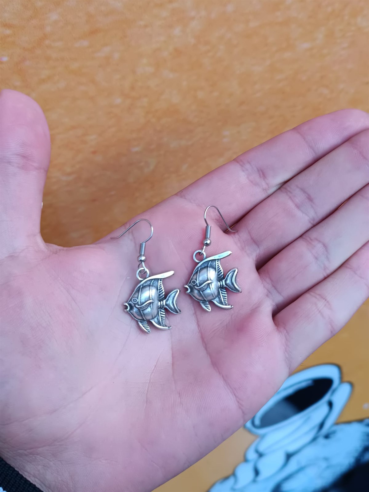 Touz Gothic Cute Fish Çift Küpe