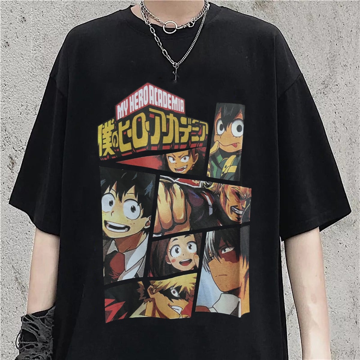 Touz My Hero Academia Baskılı Unisex T-shirt