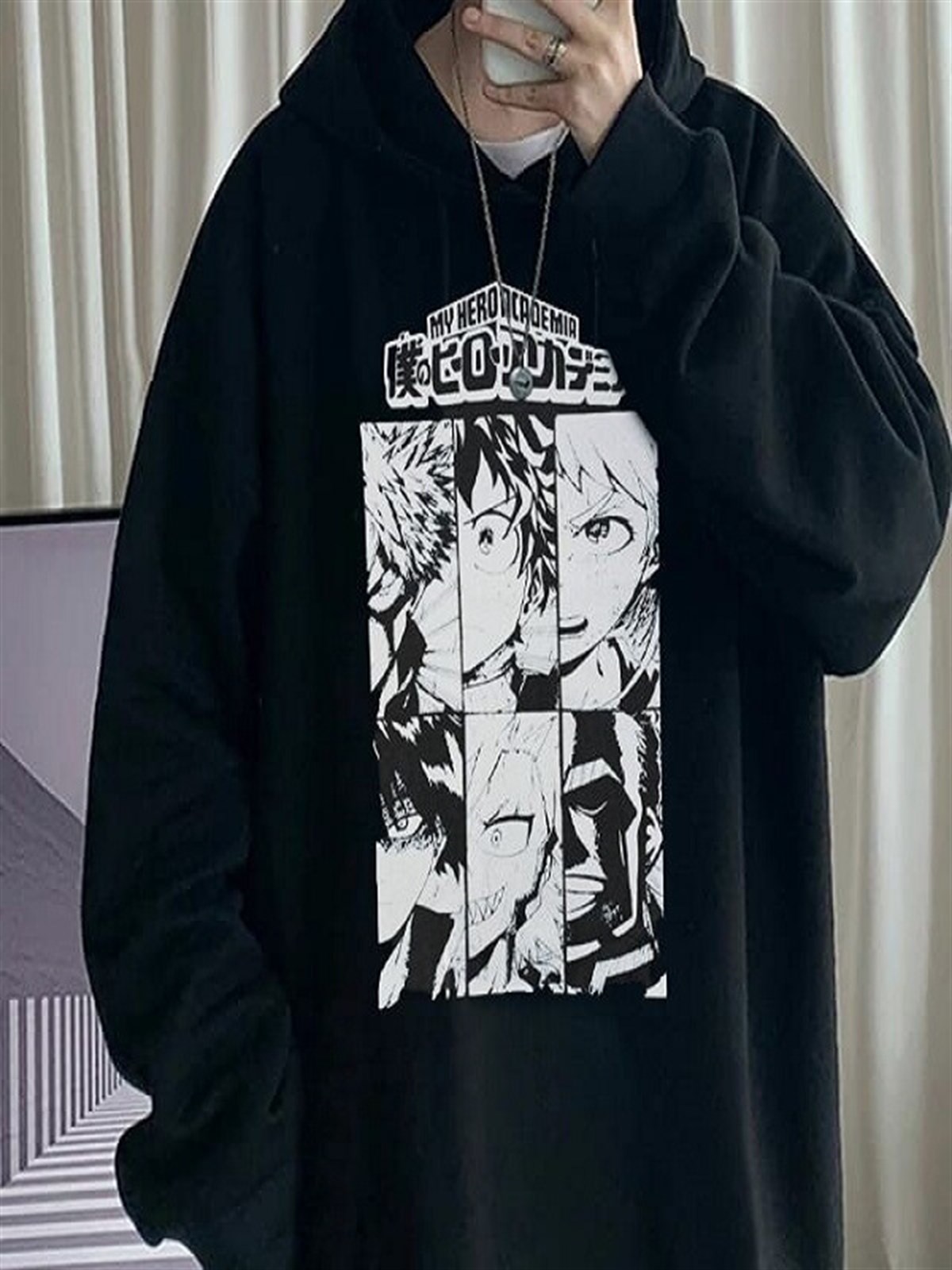 Touz My Hero Academia Kolaj Unisex Hoodie
