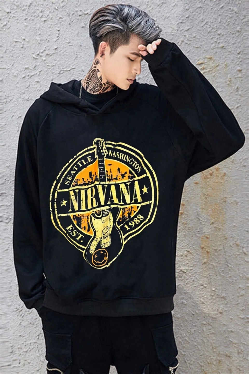 Touz Nirvana Kapüşonlu Sweatshirt Hoodie