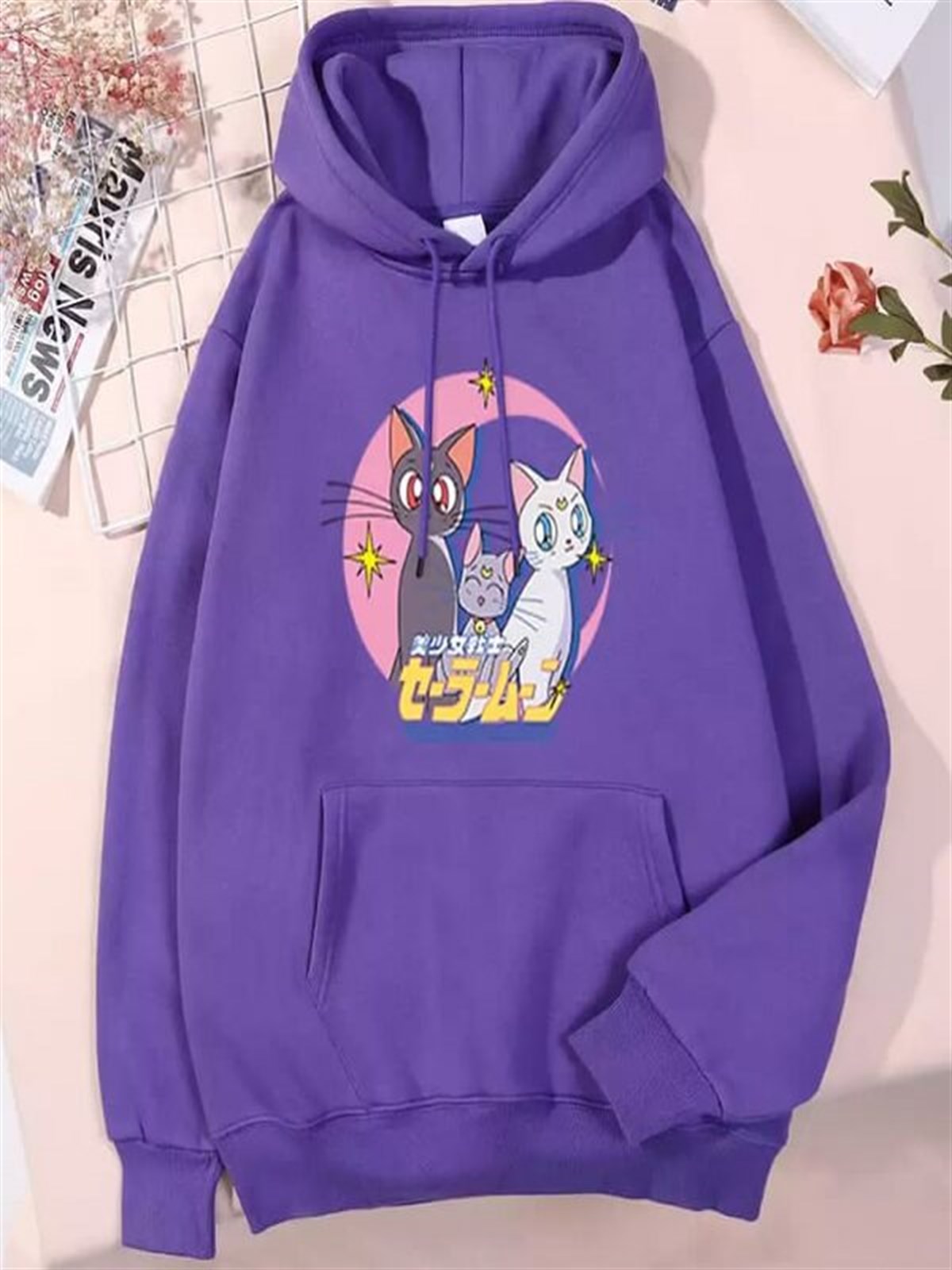Touz Sailor Moon Cats (Unisex) Kapşonlu