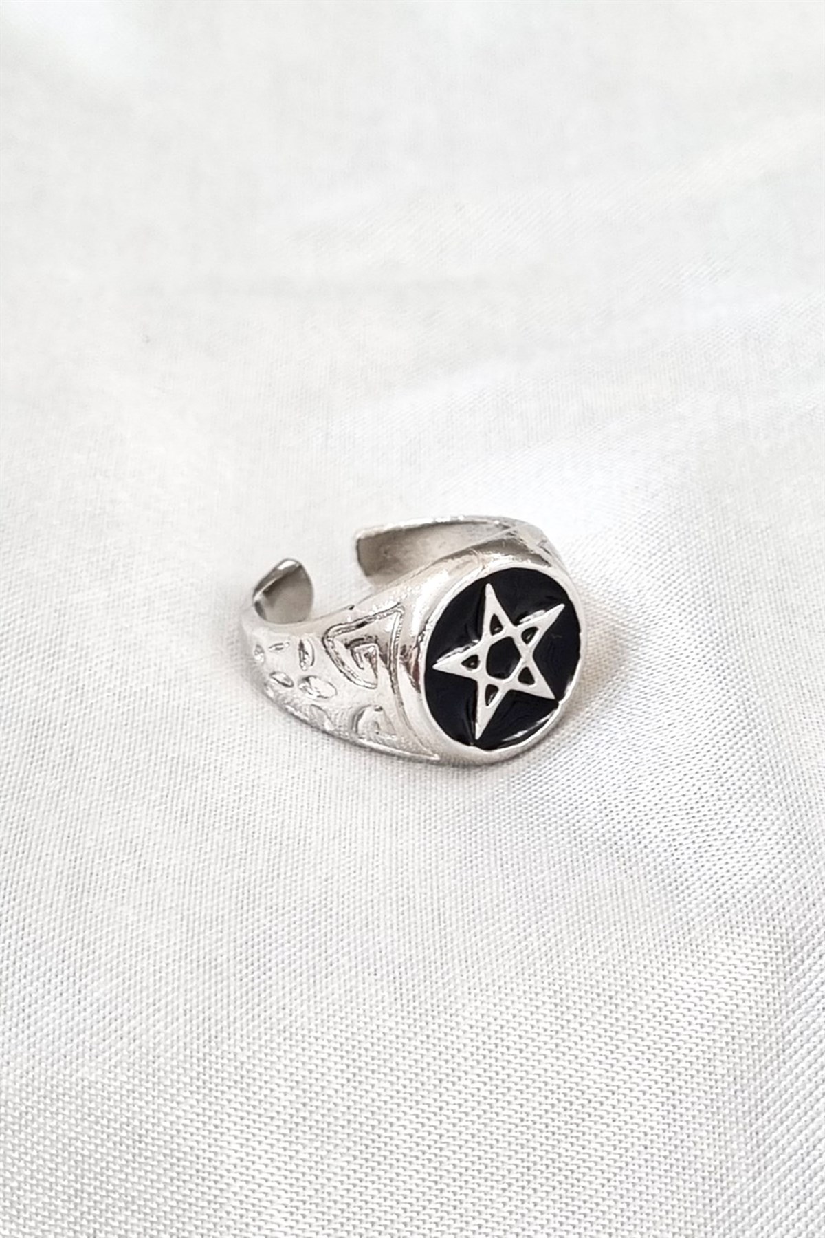 Touz Satan Star Ayarlanabilir Yüzük