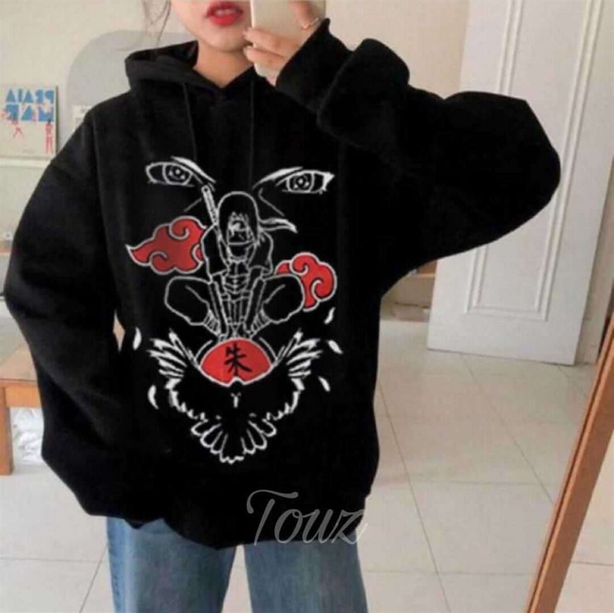 Touz Unisex Naruto Itachi Eyes Sweetshirt