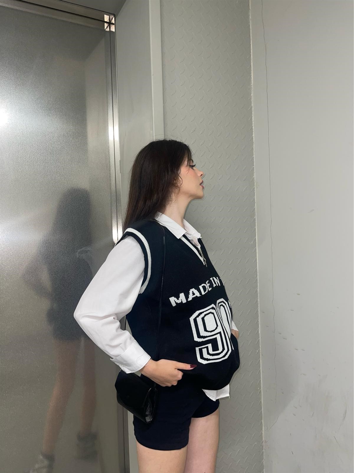 Touz Vintage Siyah 90 s Unisex Süveter