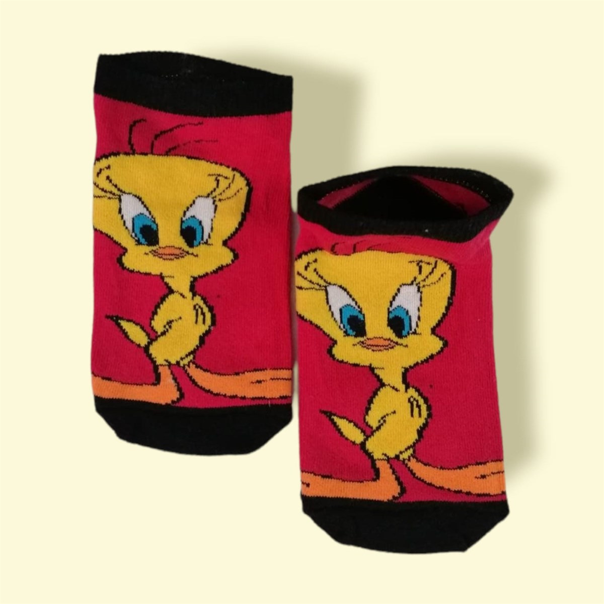 Tweety Desenli Babet Çorap