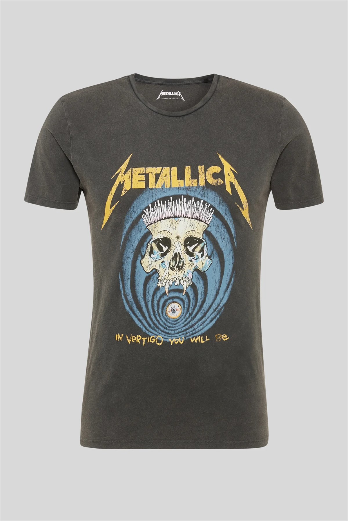 Yıkamalı Kumaş Metallica Unisex T-Shirt