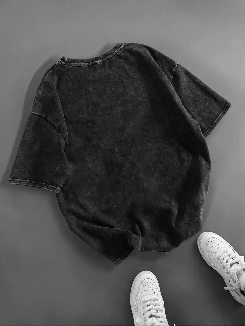 Yıkamalı Speed Oversize Vintage T-shirt