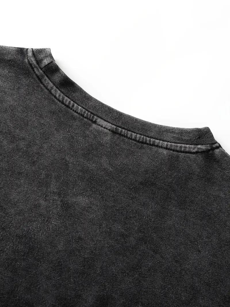 Yıkamalı Speed Oversize Vintage T-shirt
