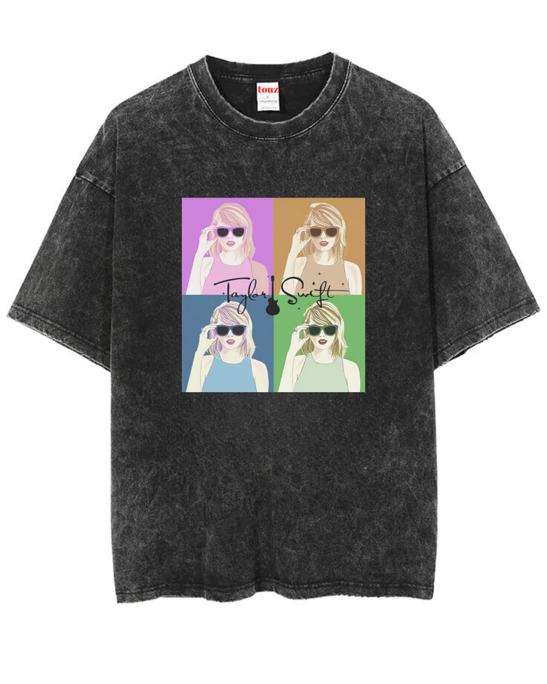 Yıkamalı Taylor Swift Oversize Vintage T-shirt