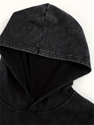  Streetwear Vintage Baskı Detail Kapüşonlu Sweatshirt