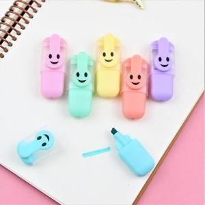 6lı Happy Face Görünümlü Keçeli Kalem