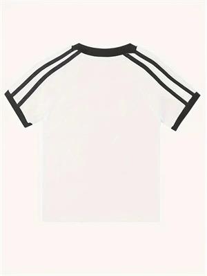 Toptan 98 Number Baskılı Şeritli Bluz Body Crop