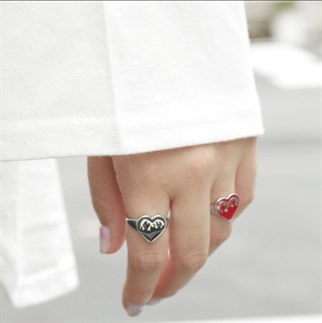 Angel Love Fire Ayarlanabilir Unisex Yüzük