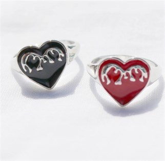 Angel Love Red Fire Ayarlanabilir Unisex Yüzük