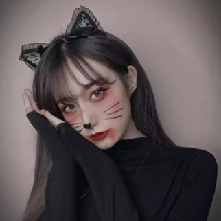 Anime Cosplay Kurdeleli Siyah Kedi Taç