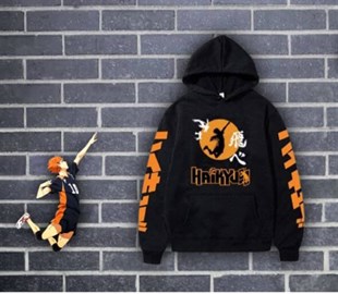 Anime Haikyuu Touz Hinata Shoyo (Unisex) Kapşonlu