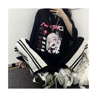 Anime My Hero Academia Toga Karikatür Unisex Oversize T-shirt