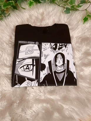 Anime Naruto Itachi Uchiha Siyah Unisex 