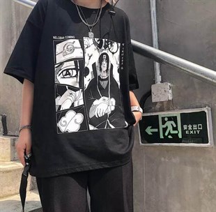 Anime Naruto Itachi Uchiha Siyah Unisex 