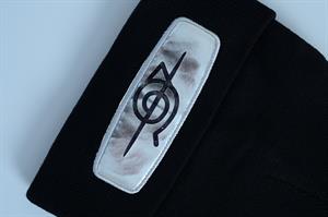 Anime Naruto Konoha Nakış İşleme Unisex Siyah  Bere