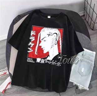 Anime Tokyo Revengers Draken Siyah Unisex Tshirt 