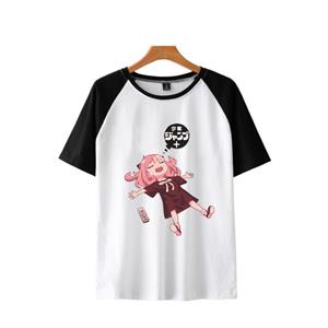 Anya Forger Baskılı Reglan Kol Beyaz Unisex Oversize T-shirt